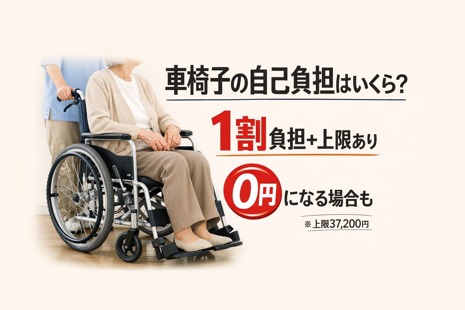 車椅子の自己負担はいくら？1割負担と上限・0円になる条件を解説