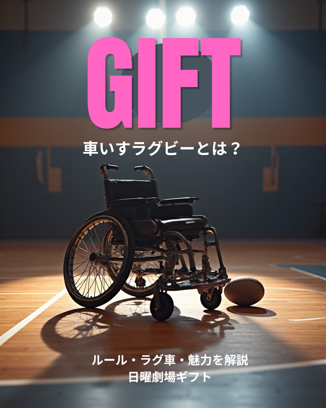 日曜劇場GIFTに登場する車いすラグビーのイメージと競技の雰囲気